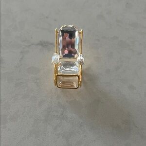 Swarovski Gold and Crystal rocking chair